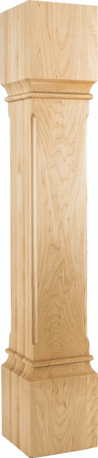 Hardware Resources P38-6-HMP: Fluted Edge Post - Hard Maple