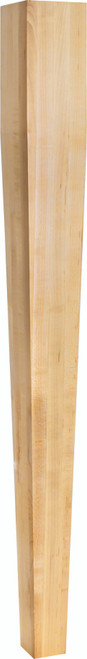 Hardware Resources P43RW: Square Tapered Post - Rubberwood