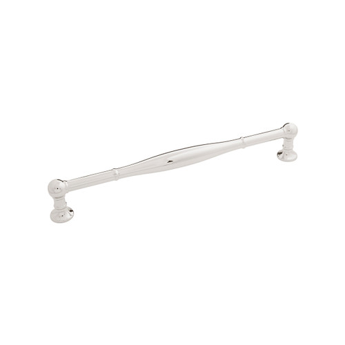 Belwith B076293-14: 224mm cc Fuller Cabinet Pull - Polished Nickel