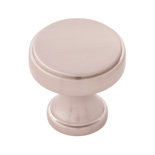 Belwith B077459-SN: 1-1/4" Brownstone Cabinet Knob - Satin Nickel
