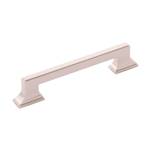 Belwith B077462-14: 128mm cc Brownstone Cabinet Pull - Polished Nickel