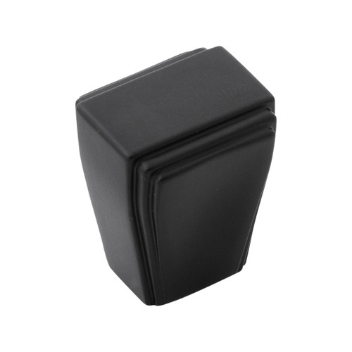 Belwith B077493-MB: 1" Belleclaire Cabinet Knob - Matte Black