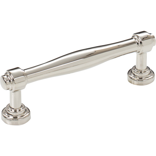 Top Knobs TK3071PN: 3-3/4" cc Regent's Park Ulster Cabinet Pull - Polished Nickel