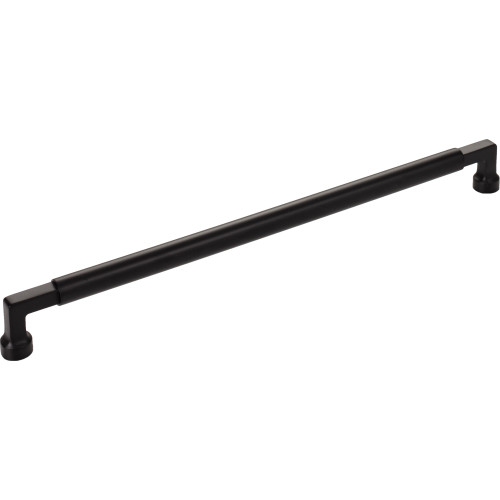 Top Knobs TK3096BLK: 12" cc Regent's Park Cumberland Cabinet Pull - Flat Black