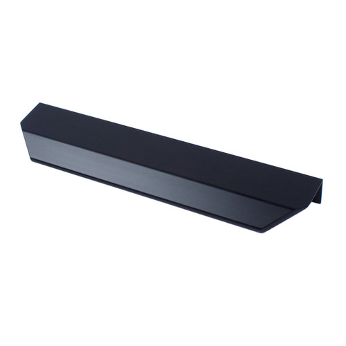 Century40288-MB: 128mm cc Soft Glam Edge Cabinet Pull - Matte Black