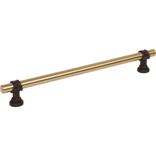 Top Knobs M2753: 8-13/16" cc Dakota Bit Cabinet Pull - Honey Bronze/Flat Black