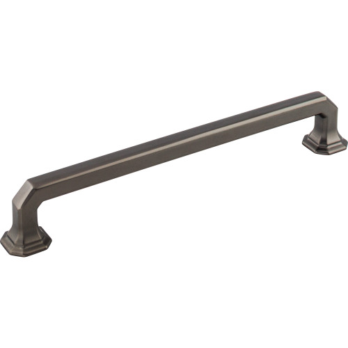 Top Knobs TK289AG: 7" cc Emerald D-Handle Cabinet Pull - Ash Gray