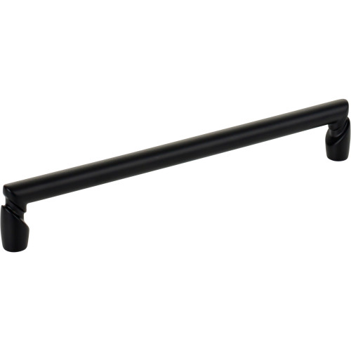 Top Knobs TK3135BLK: 7-9/16" cc Florham Round Bar Cabinet Pull - Flat Black