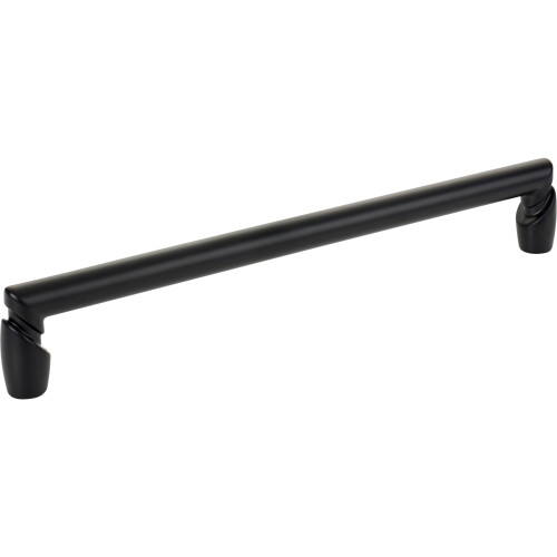Top Knobs TK3138BLK: 12" cc Florham Round Bar Cabinet Pull - Flat Black