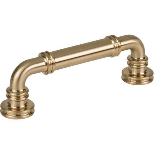 Top Knobs TK3141HB: 3-3/4" cc Cranford D-Handle Cabinet Pull - Honey Bronze