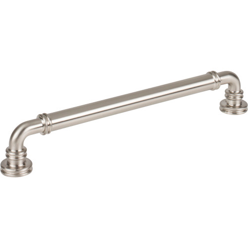 Top Knobs TK3144BSN: 7-9/16" cc Cranford D-Handle Cabinet Pull - Brushed Satin Nickel