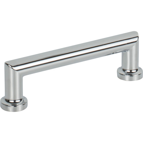 Top Knobs TK3151PC: 3-3/4" cc Morris D-Handle Cabinet Pull - Polished Chrome