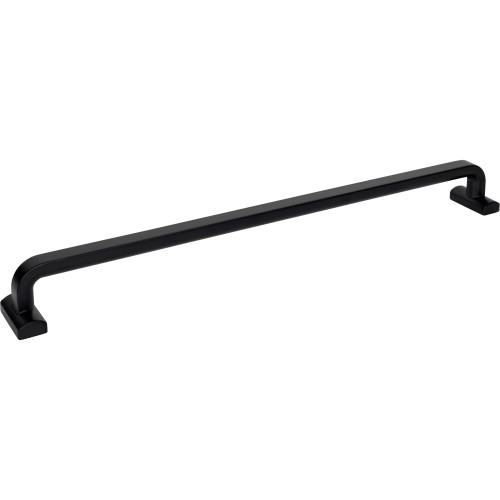 Top Knobs TK3169BLK: 18" cc Harrison D-Handle Cabinet Pull - Flat Black