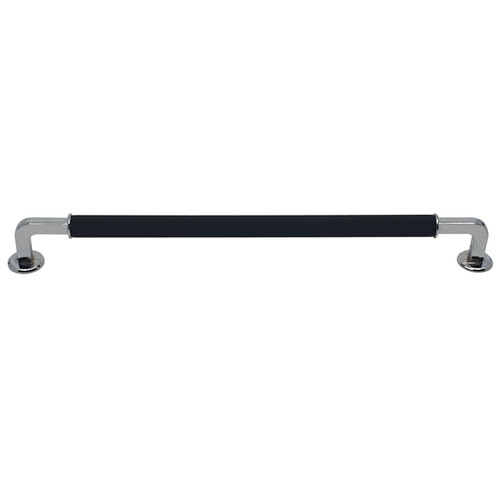 Topex W2160.2564010: 256mm cc Slim Cabinet Pull - Polished Chrome & Matte Black