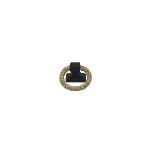 Topex W5341.03210: 32mm cc Polo Rope Ring Cabinet Pull - Matte Black/Beige