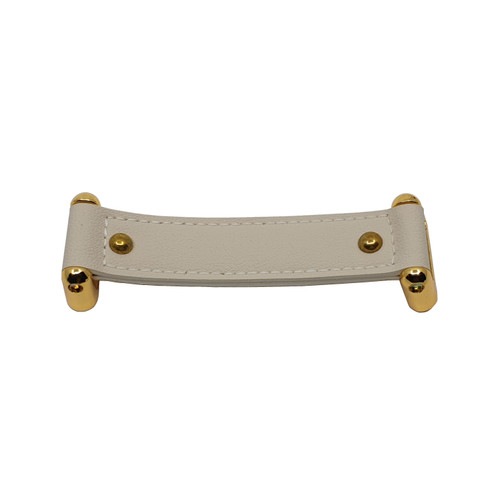 Topex W7020.16014: 160mm cc Dacia Cabinet Pull - Gold & White Leather