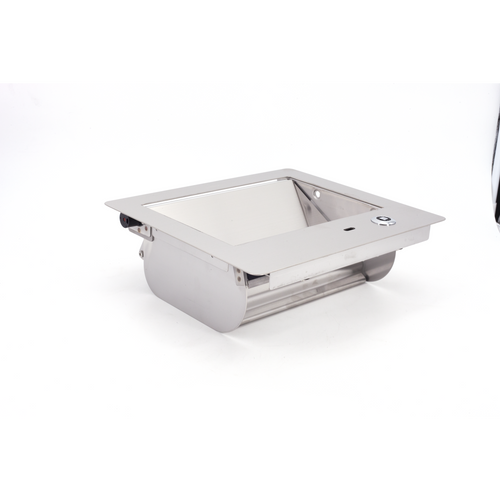 Sugatsune AZ-GD230L-HL: 234mm Multi-Purpose Lid Locking w/Damper - Satin Stainless Steel