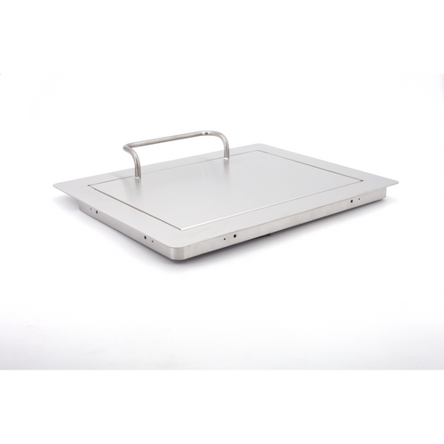 Sugatsune AZ-HD310/HL: 310mm Multi-Purpose Lid w/Handle - Satin Stainless Steel