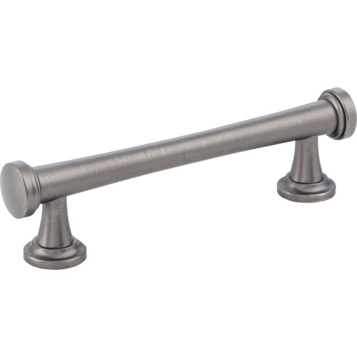 Atlas 436-SL: 3-3/4" cc Browning Cabinet Pull - Slate