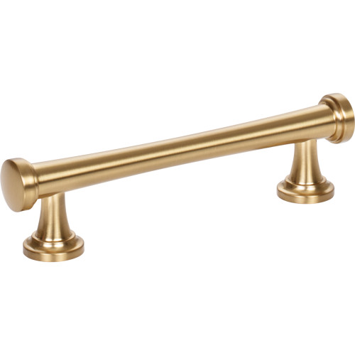 Atlas 436-WB: 3-3/4" cc Browning Cabinet Pull - Warm Brass