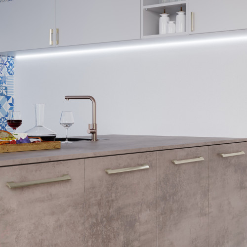 Atlas A635-BRN: 12" cc Atwood Cabinet Pull - Brushed Nickel