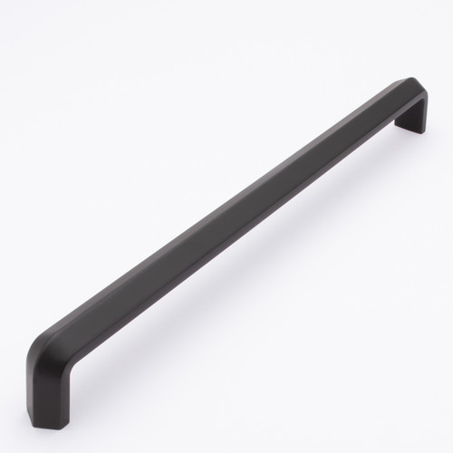 Sietto P-2003-12-MB: 12" cc Eternity Cabinet Pull - Matte Black