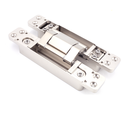 Sugatsune HES3D-E190DN-UL: 190mm 3-Way Adjustable Concealed Door Hinge - Dull Nickel