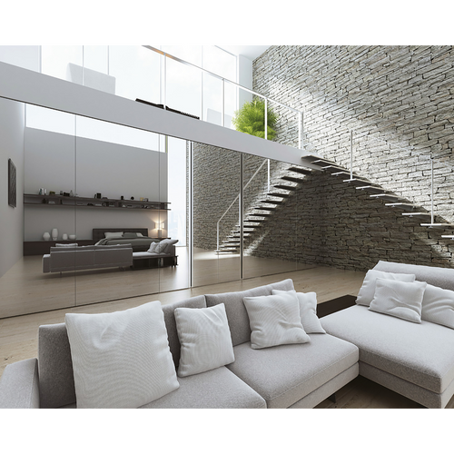 Sugatsune LIN-X1000/BL-S: MonoFlat 19mm Overlay Lateral Opening Door System - Black