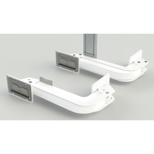 Sugatsune LIN-X800H-WT-S: MonoFlat Lateral Opening Cabinet Door System - White