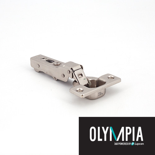 Sugatsune 360-26-14T85: 14mm Overlay Olympia Free-Swinging Cabinet Hinge - Polished Nickel