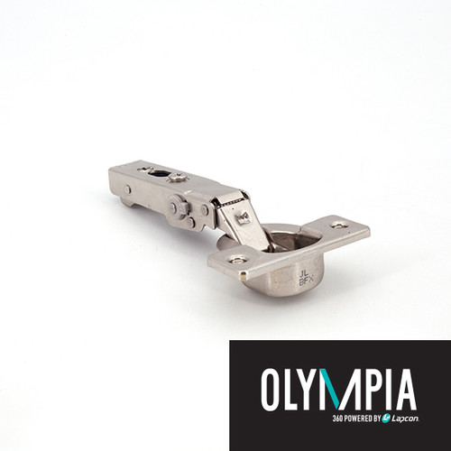 Sugatsune H360-D26-26T: 26mm Overlay Olympia Soft-Close Concealed Cabinet Hinge for Thick Door - Polished Nickel