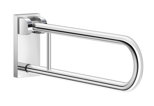 Smedbo FK840: Living Wall-Mount Hinged Grab Bar - Polished Chrome