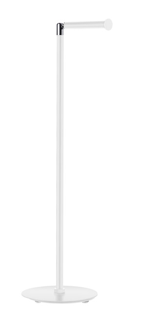 Smedbo FX635: Outline Lite Freestanding Toilet Paper Holder w/Spare Holder - Matte White