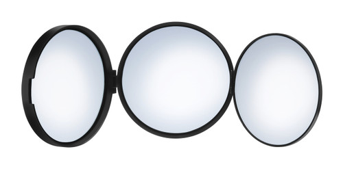 Smedbo FB623: Outline Lite Freestanding Travel/Make-Up Mirror - Matte Black