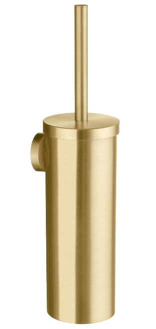 Smedbo HV332: Home Wall-Mount Toilet Brush - Brushed Brass
