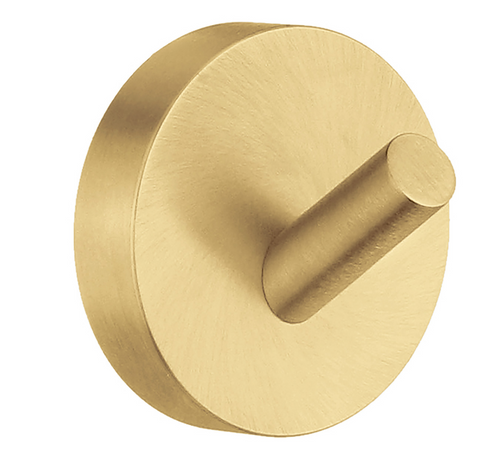 Smedbo HV355: Home Towel Hook - Brushed Brass