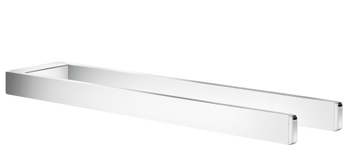 Smedbo FK212: Outline Wall-Mount Double Hand Towel Rail - Polished Chrome