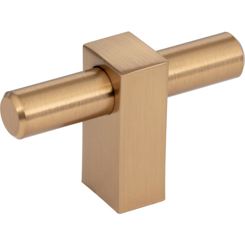 Jeffrey Alexander 478T-SBZ: 2-3/8" Larkin T-Bar Cabinet Knob - Satin Bronze