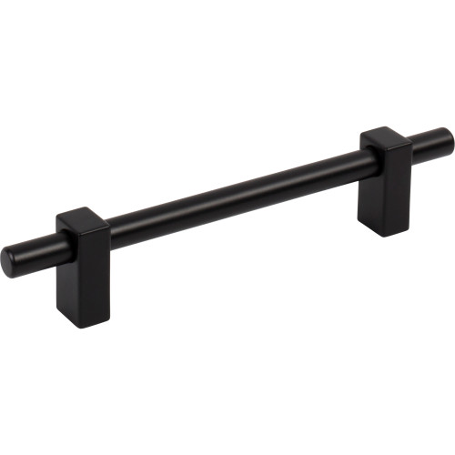 Jeffrey Alexander 478-128MB: 128mm cc Larkin Bar Cabinet Pull - Matte Black