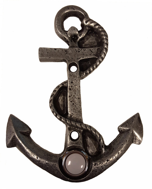 Buck Snort DB00923-5100: 4-7/8" Anchor Door Bell - Oxidized Pewter