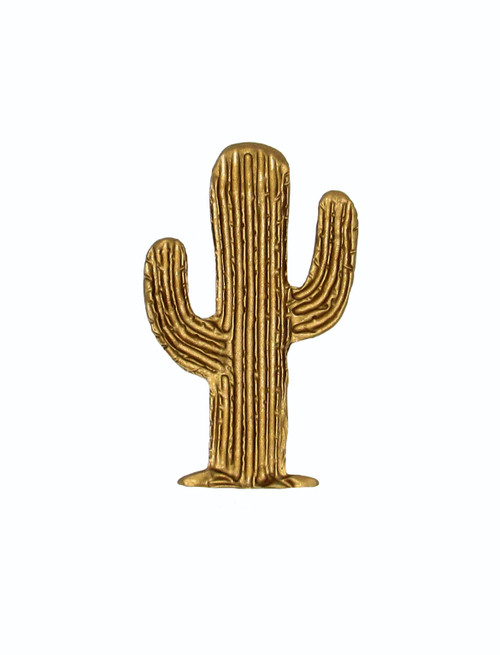 Buck Snort KB00132-2150: 1-5/16" Small Cactus Cabinet Knob - Luxury Gold