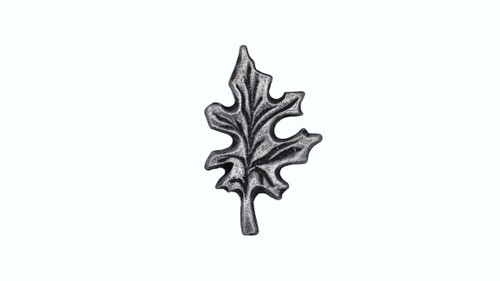 Buck Snort KB00142-5100: 1-3/8" Oak Leaf Cabinet Knob - Oxidized Pewter