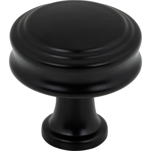 Top Knobs TK3190BLK: 1-1/4" Coddington Cabinet Knob - Flat Black