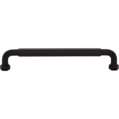 Top Knobs TK3203BLK: 6-5/16" cc Dustin Cabinet Pull - Flat Black