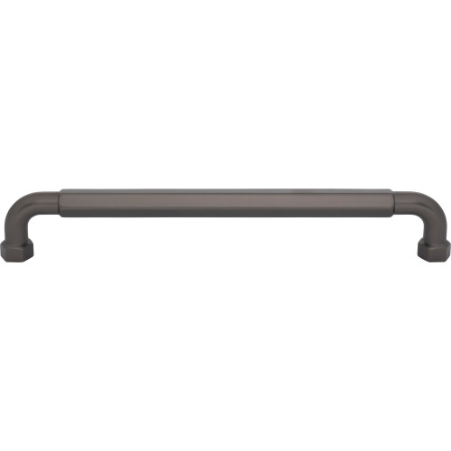 Top Knobs TK3207AG: 12" cc Dustin Appliance Pull - Ash Gray