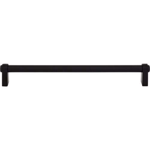 Top Knobs TK3214BLK: 8-13/16" cc Lawrence Cabinet Pull - Flat Black