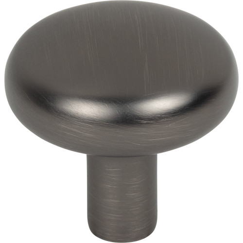 Jeffrey Alexander 329BNBDL: 1-1/4" Loxley Mushroom Cabinet Knob - Brushed Pewter