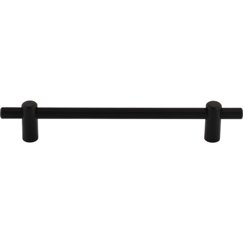 Top Knobs TK3254BLK: 6-5/16" cc Dempsey Bar Cabinet Pull - Flat Black