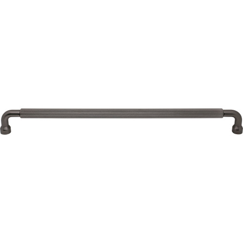 Top Knobs TK3269AG: 18" cc Garrison Bar Cabinet Pull - Ash Grey