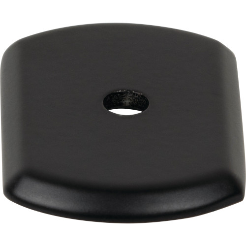 Top Knobs TK3270BLK: 1-1/2" Wescott  Backplate - Flat Black